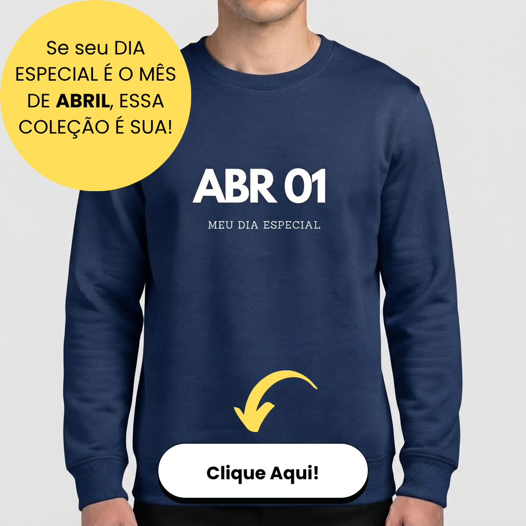 Blusa de Moletom Suéter Abril