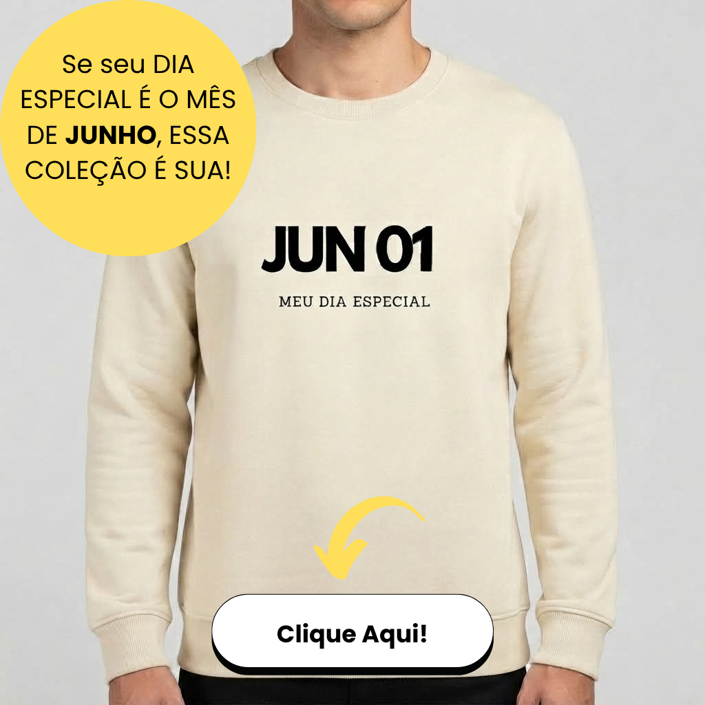 Blusa de Moletom Suéter Junho