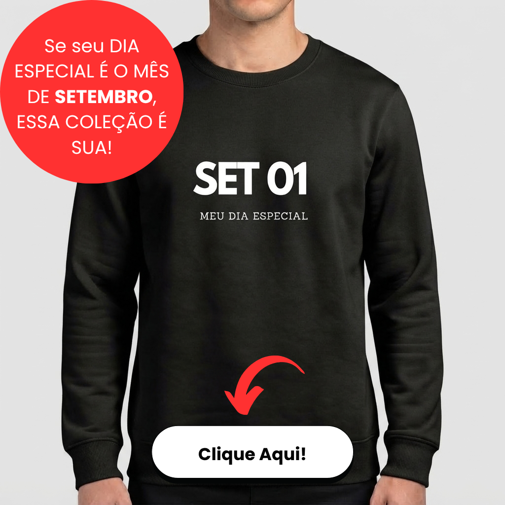 Blusa de Moletom Suéter Setembro