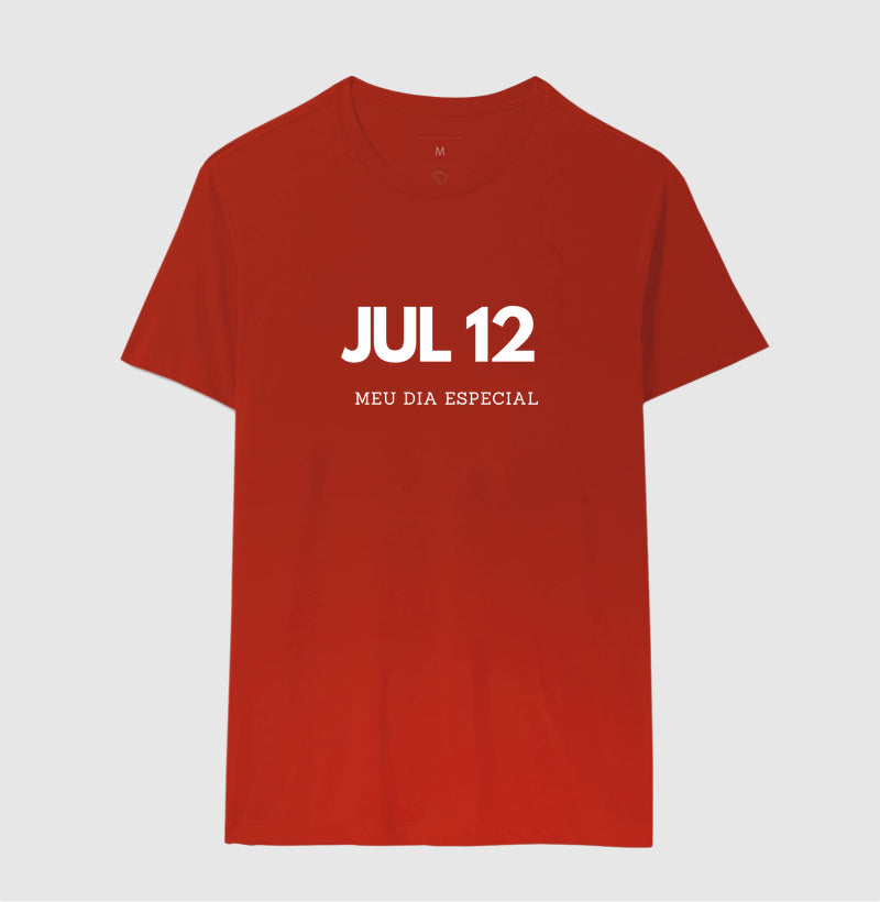 Camiseta 12 de Julho Meu Dia Especial