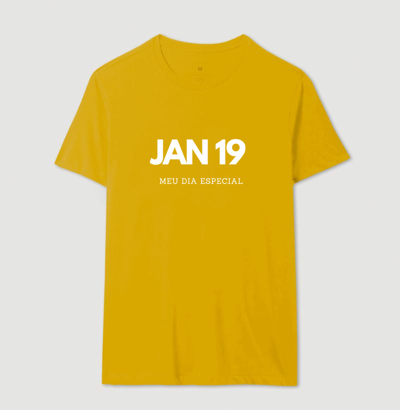 Camiseta 19 de Janeiro Meu Dia Especial