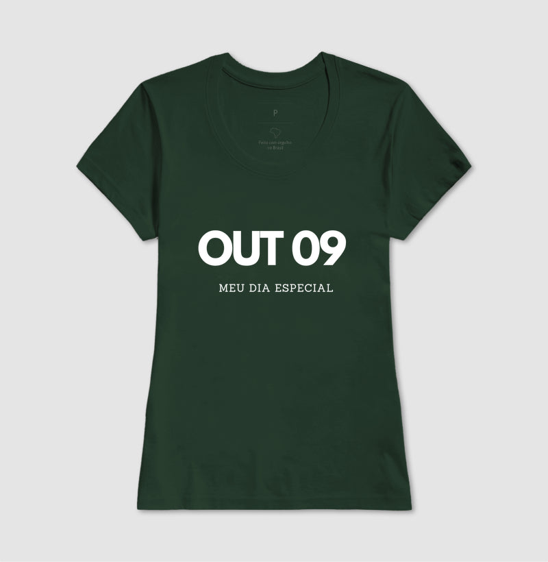Camiseta 09 de Outubro Meu Dia Especial