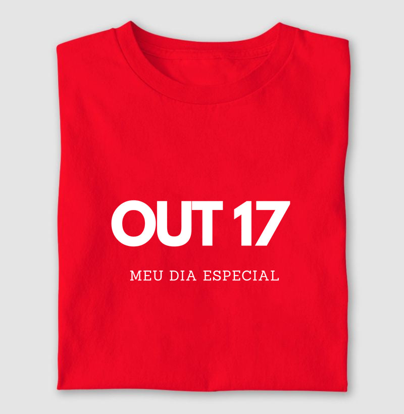 Camiseta 17 de Outubro Meu Dia Especial