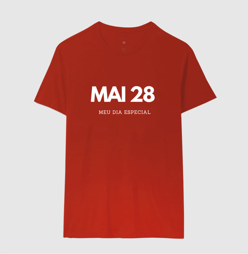 Camiseta 28 de Maio Meu Dia Especial