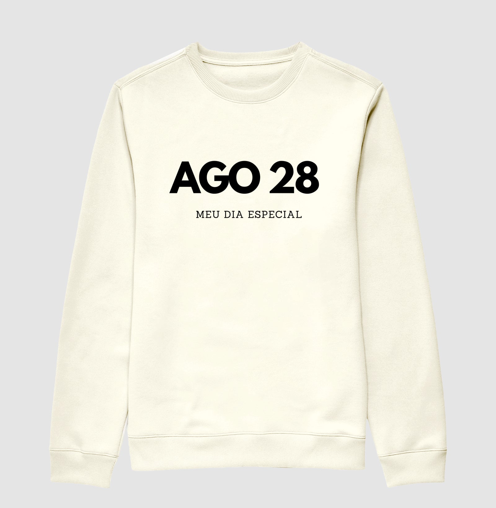 Blusa de Moletom Suéter 28 de Agosto Meu Dia Especial