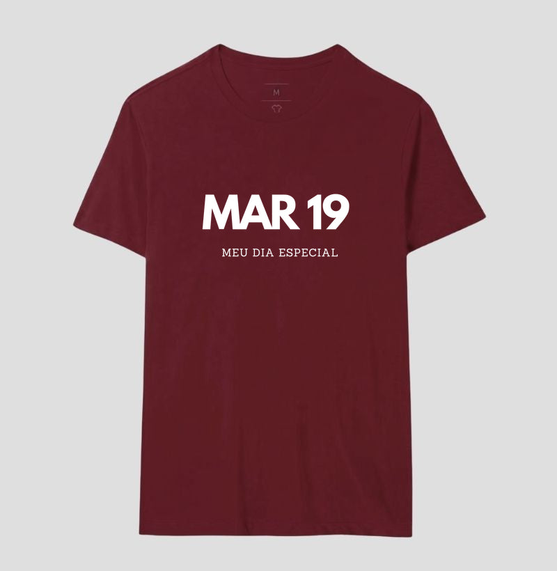 Camiseta 19 de Março Meu Dia Especial