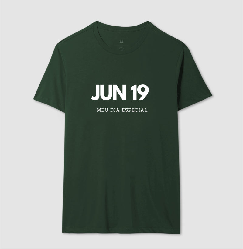 Camiseta 19 de Junho Meu Dia Especial