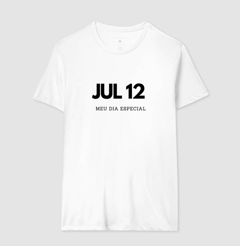 Camiseta 12 de Julho Meu Dia Especial