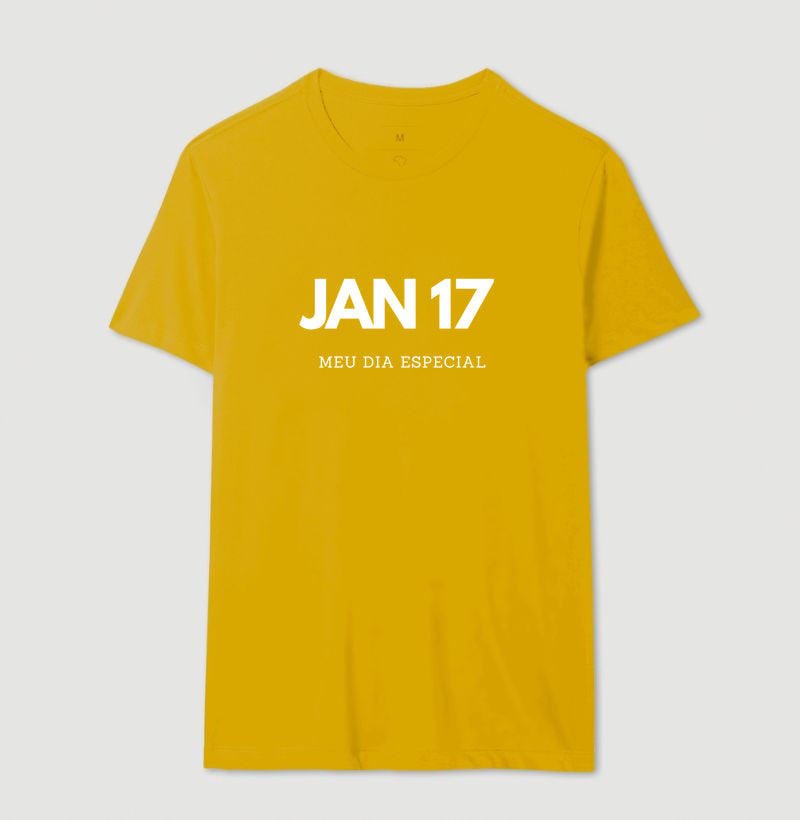 Camiseta 17 de Janeiro Meu Dia Especial