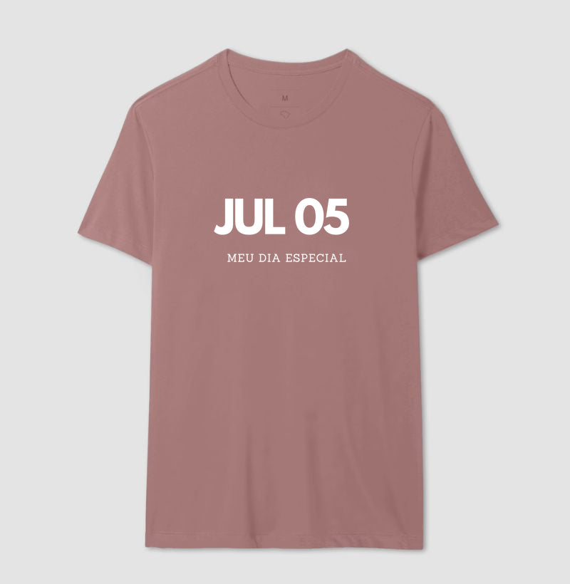 Camiseta 05 de Julho Meu Dia Especial