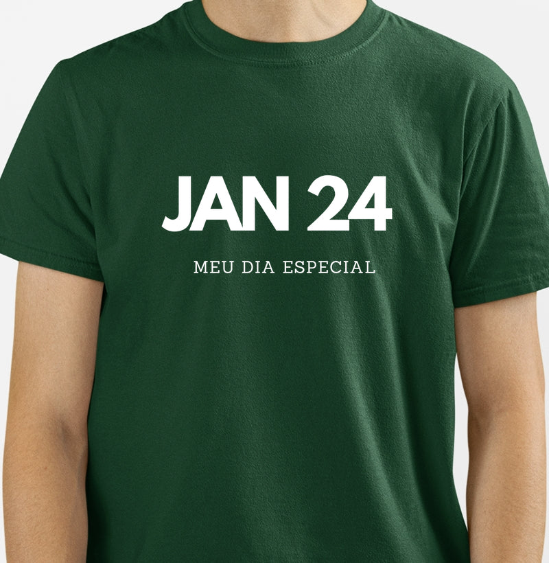 Camiseta 24 de Janeiro Meu Dia Especial