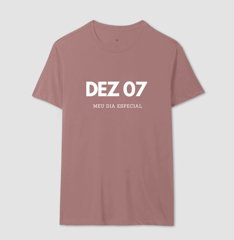 Camiseta 07 de Dezembro Meu Dia Especial