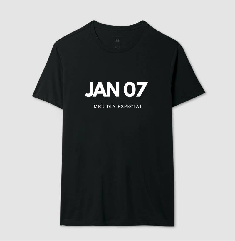 Camiseta 07 de Janeiro Meu Dia Especial