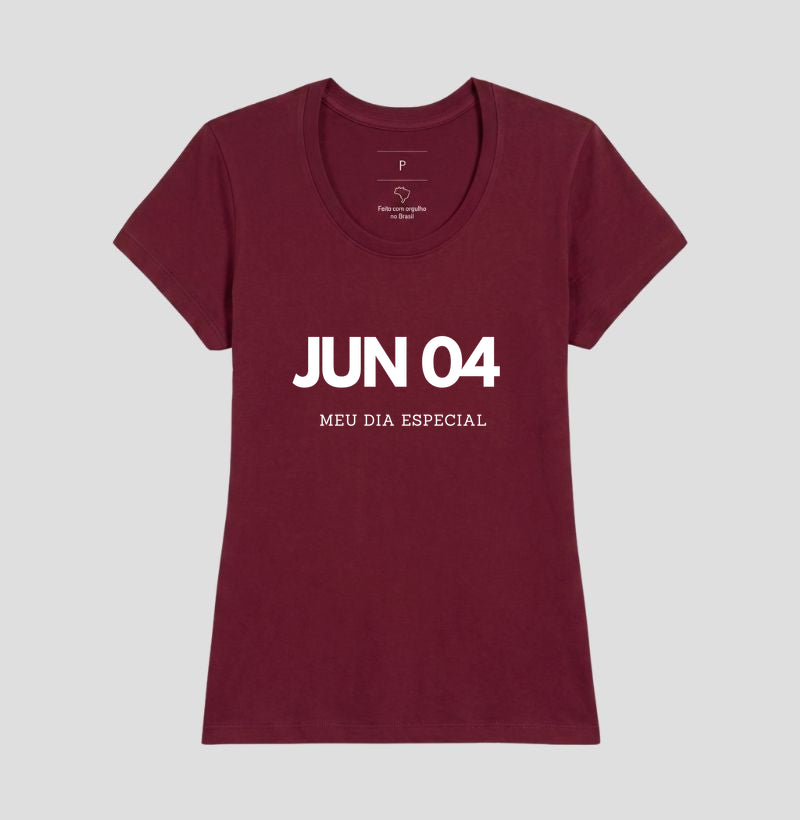 Camiseta 4 de junho Meu Dia Especial