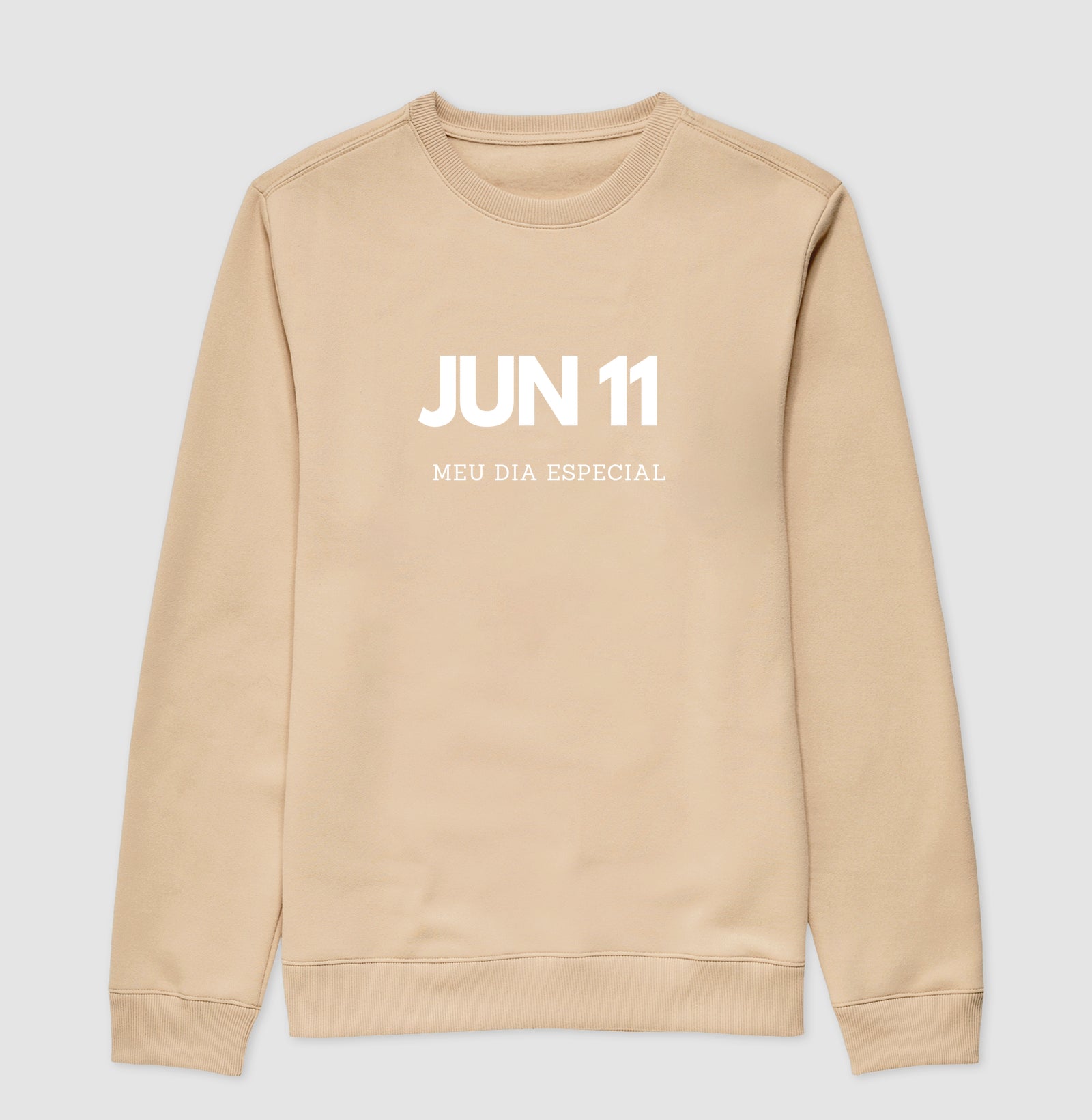 Blusa de Moletom Suéter 11 de Junho Meu Dia Especial