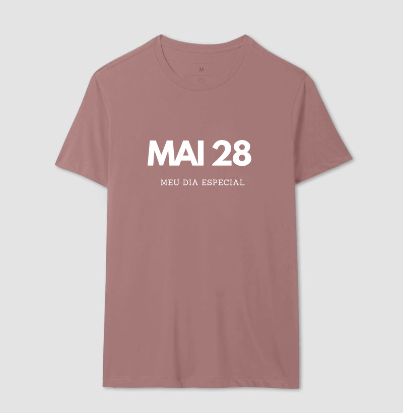 Camiseta 28 de Maio Meu Dia Especial