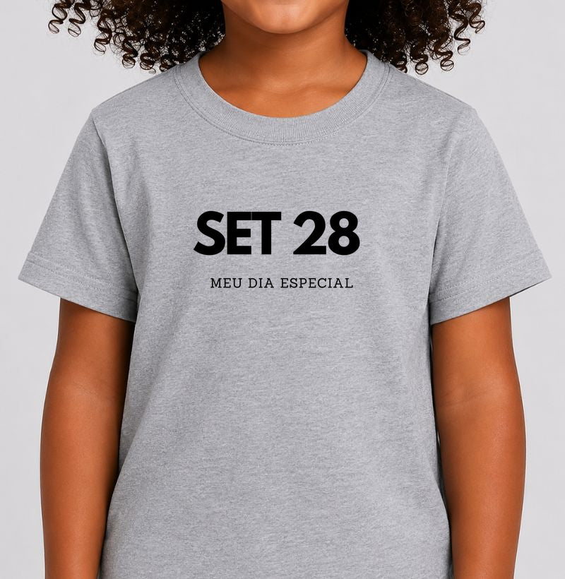 Camiseta Infantil 28 de Setembro Meu Dia Especial