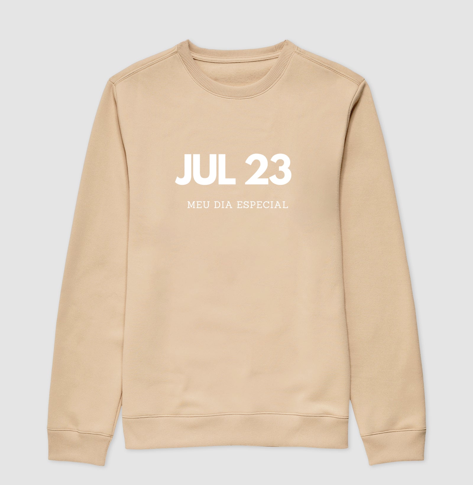 Blusa de Moletom Suéter 23 de Julho Meu Dia Especial