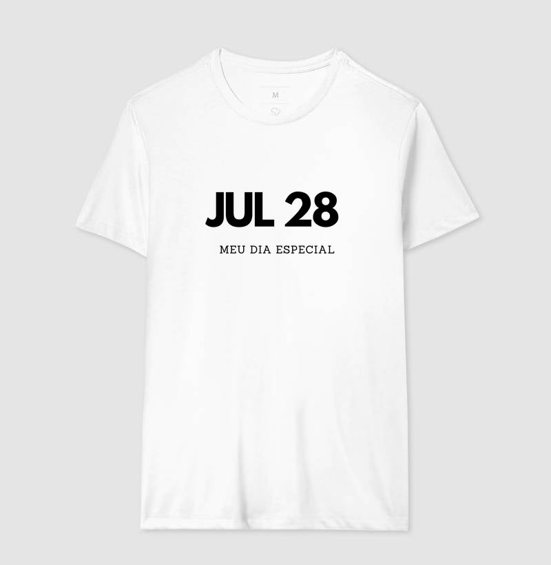 Camiseta 28 de Julho Meu Dia Especial