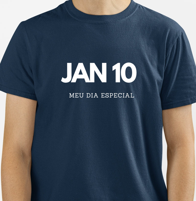 Camiseta 10 de Janeiro Meu Dia Especial