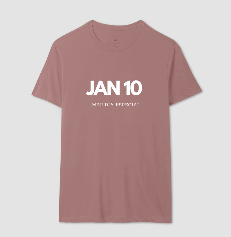 Camiseta 10 de Janeiro Meu Dia Especial