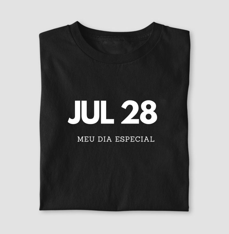 Camiseta 28 de Julho Meu Dia Especial