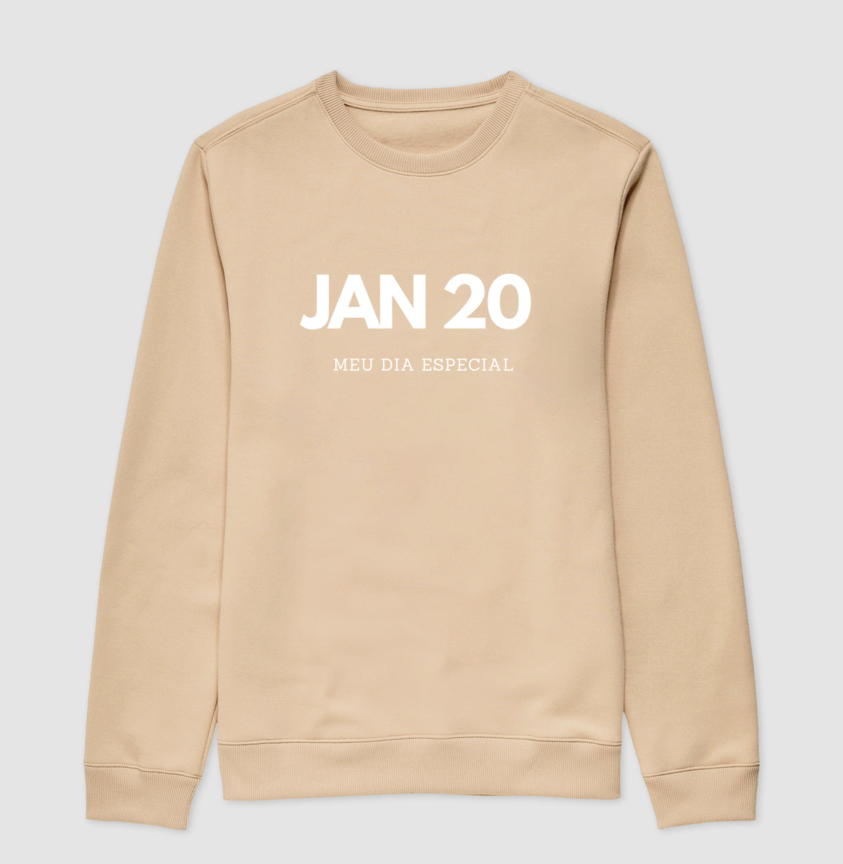Blusa de Moletom Suéter 20 de Janeiro Meu Dia Especial