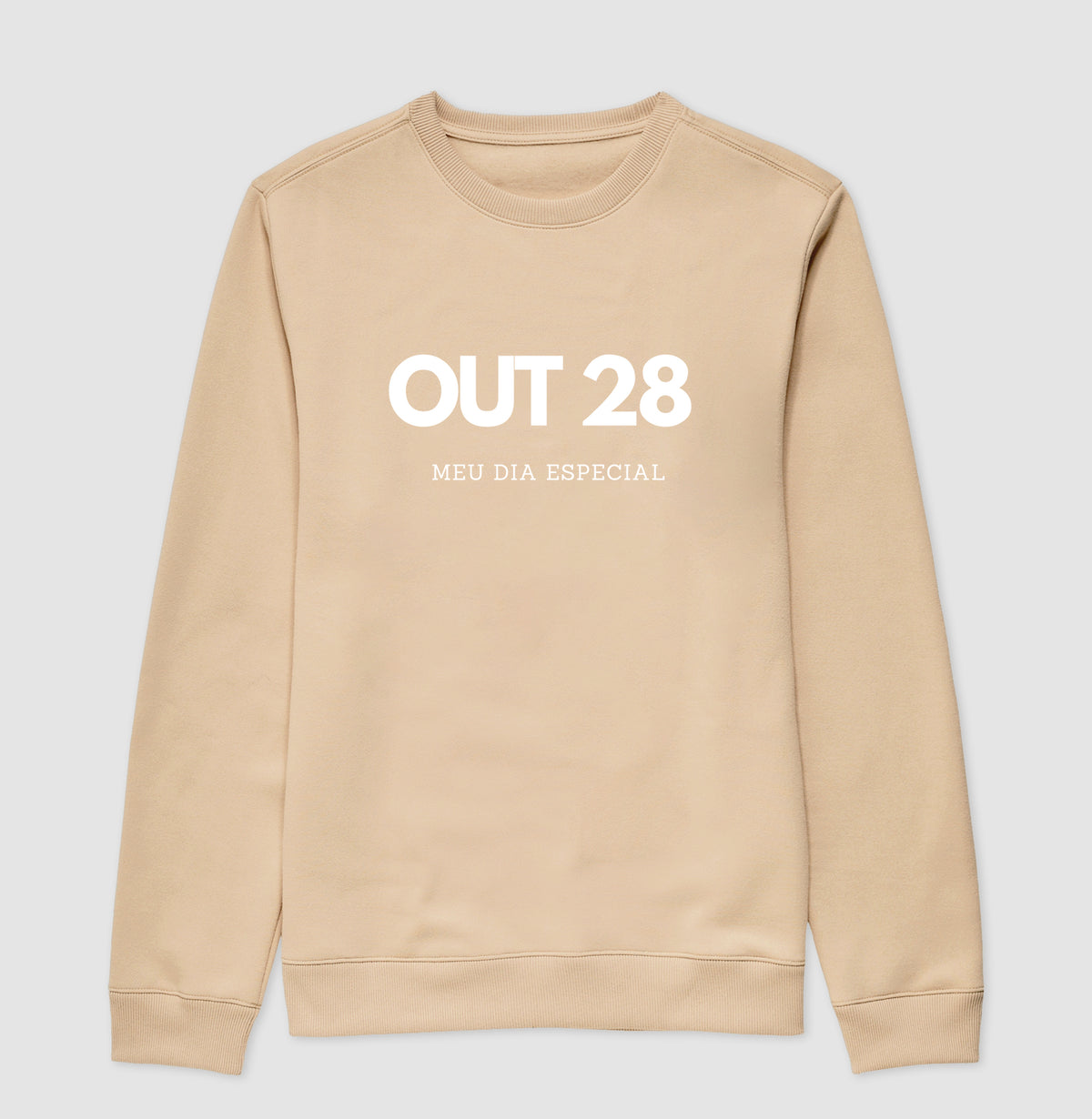 Blusa de Moletom Suéter 28 de Outubro Meu Dia Especial