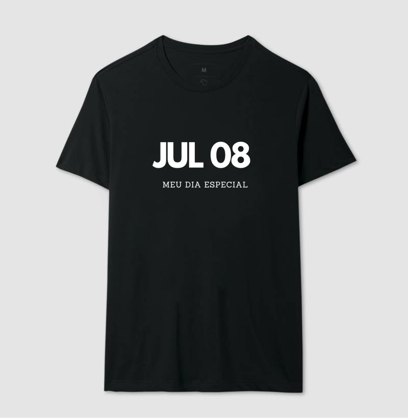 Camiseta 08 de Julho Meu Dia Especial