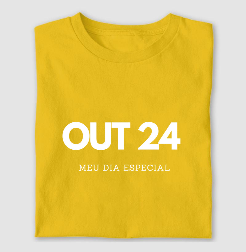 Camiseta 24 de Outubro Meu Dia Especial