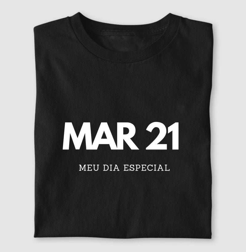 Camiseta 21 de Março Meu Dia Especial