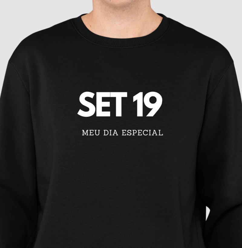 Blusa de Moletom Suéter 19 de Setembro Meu Dia Especial