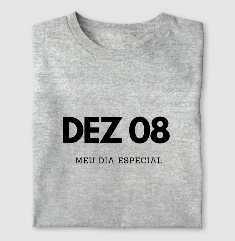 Camiseta 08 de Dezembro Meu Dia Especial