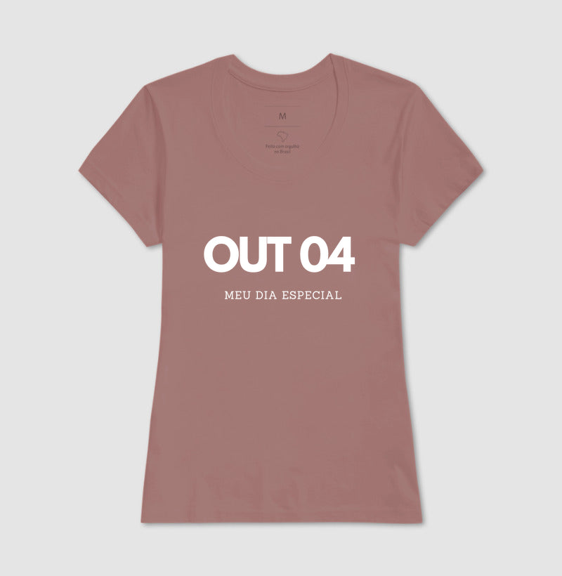 Camiseta 04 de Outubro Meu Dia Especial