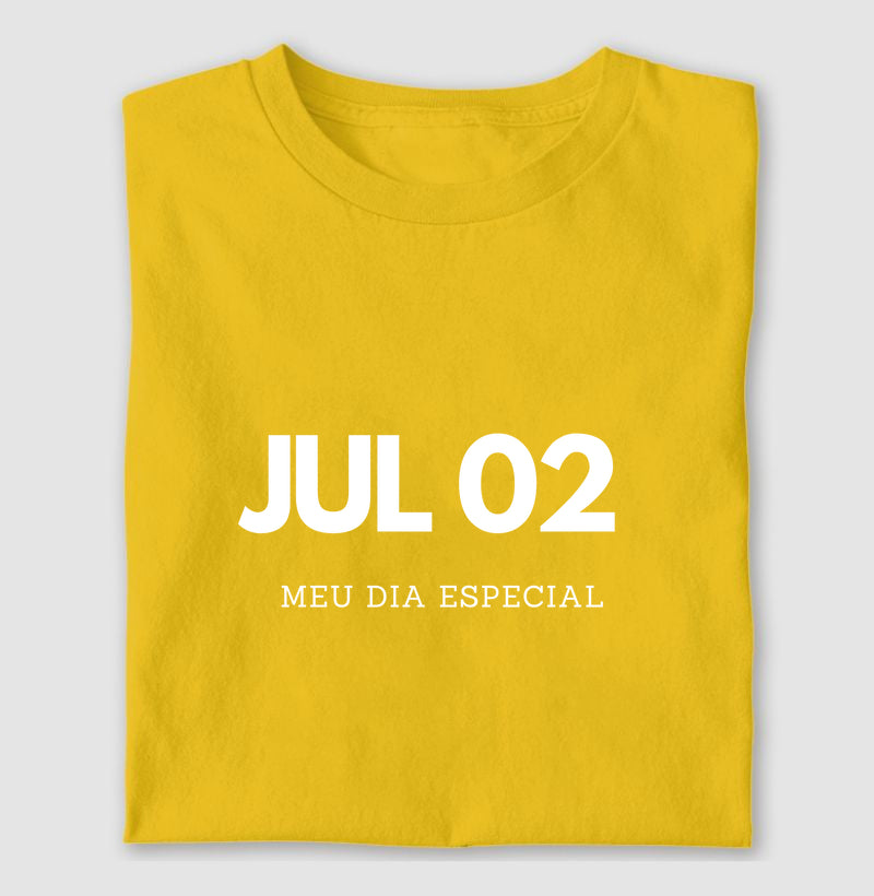 Camiseta 02 de Julho Meu Dia Especial