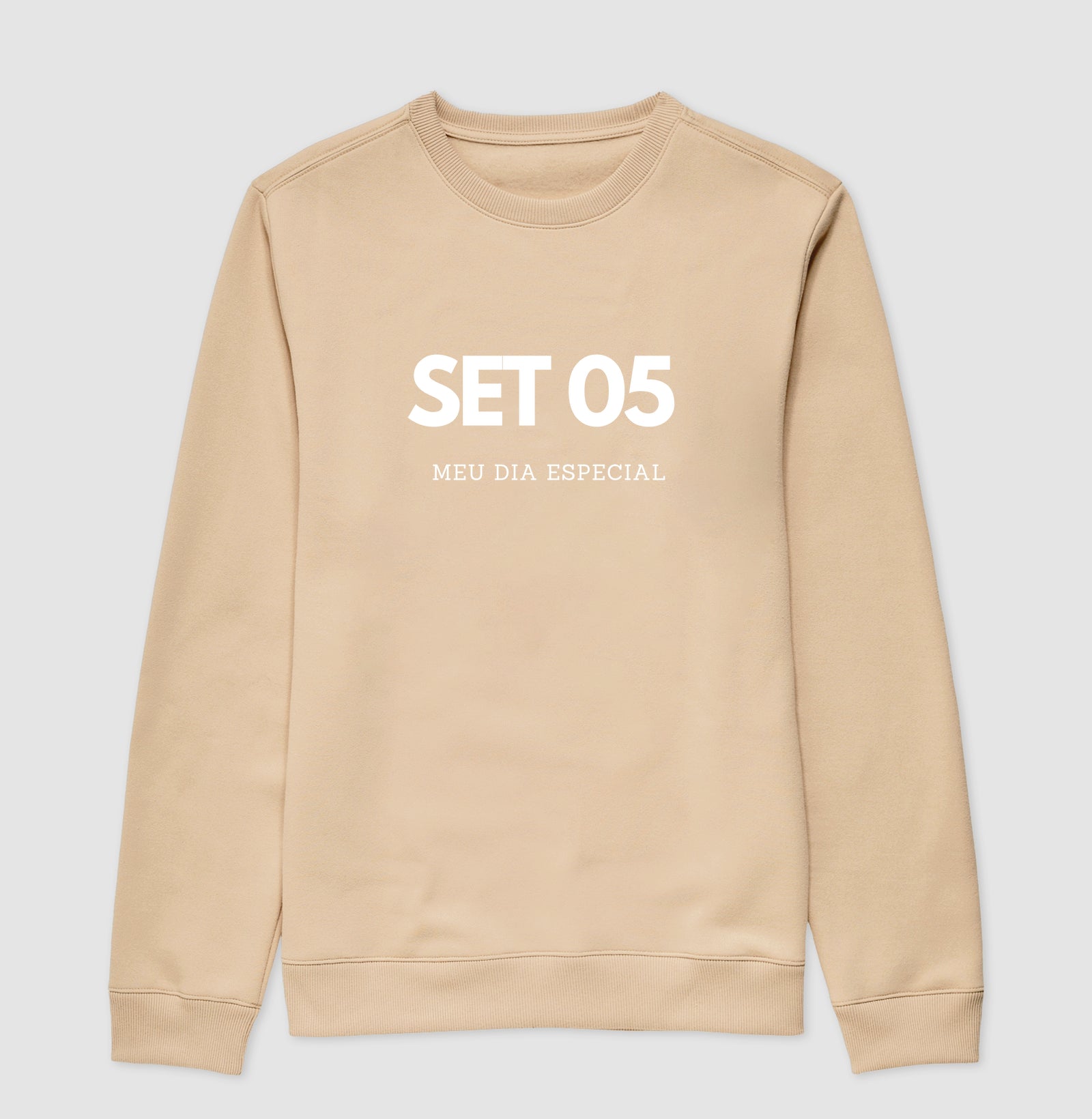 Blusa de Moletom Suéter 05 de Setembro Meu Dia Especial