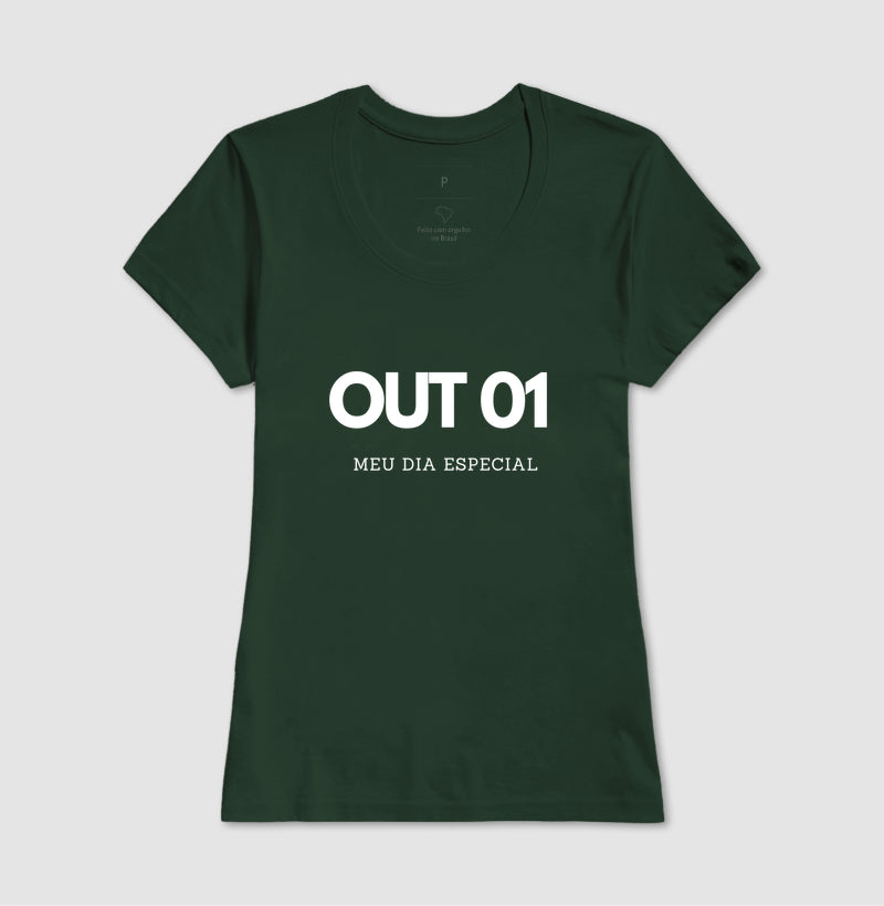 Camiseta 01 de Outubro Meu Dia Especial