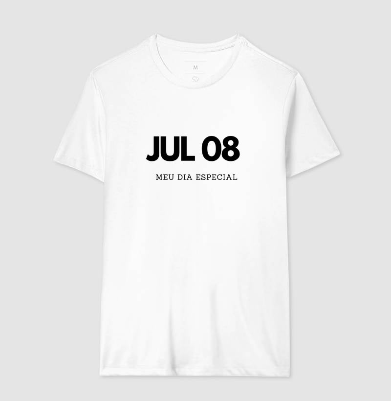 Camiseta 08 de Julho Meu Dia Especial