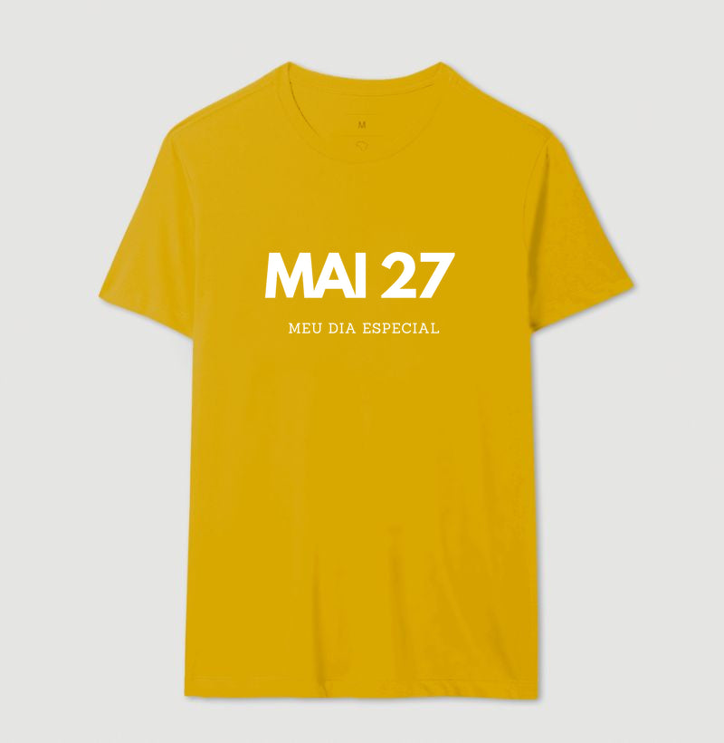 Camiseta 27 de Maio Meu Dia Especial