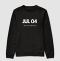 Blusa de Moletom Suéter 04 de Julho Meu Dia Especial