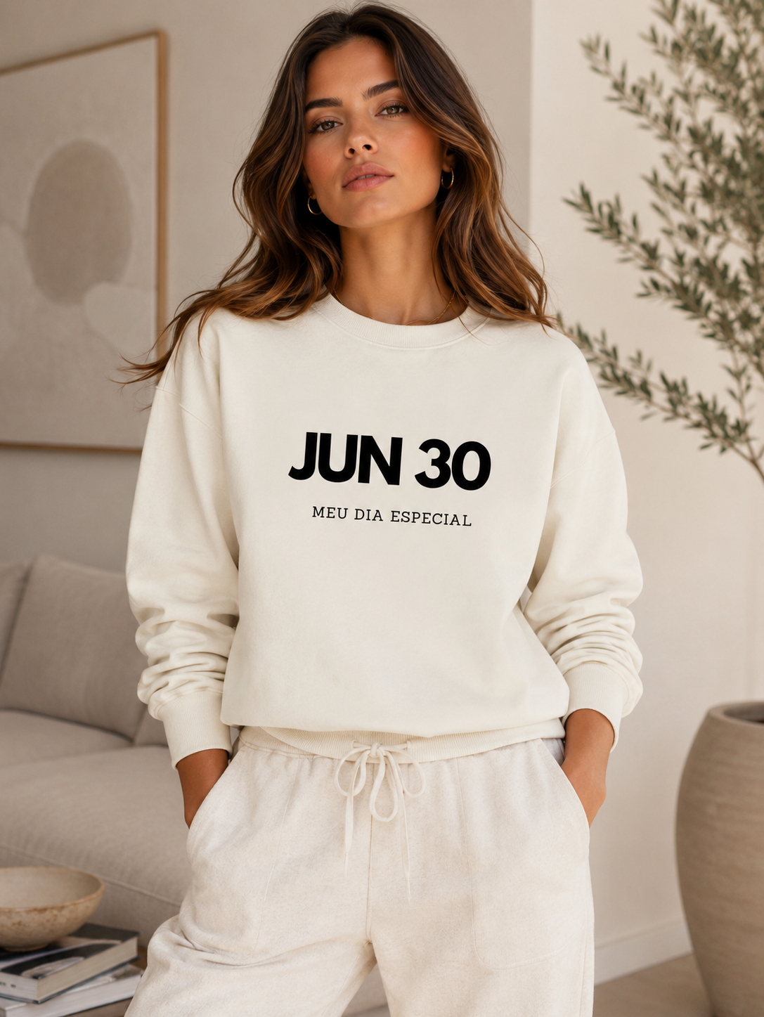 Blusa de Moletom Suéter 30 de Junho Meu Dia Especial