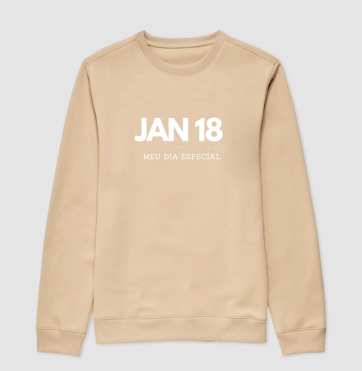 Blusa de Moletom Suéter 18 de Janeiro Meu Dia Especial