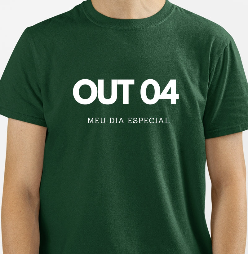 Camiseta 04 de Outubro Meu Dia Especial
