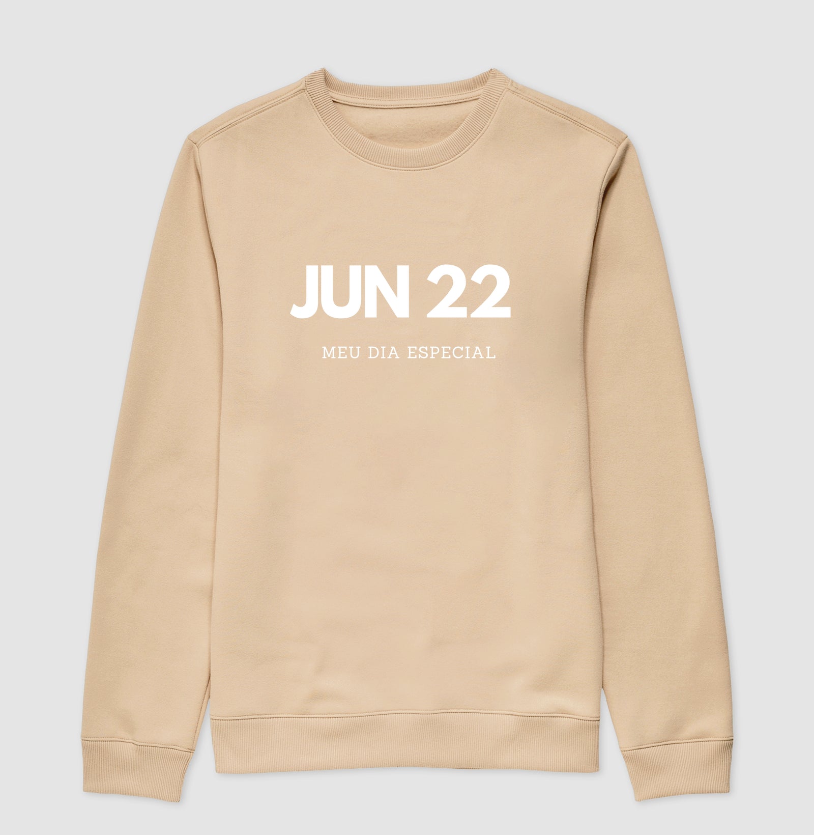Blusa de Moletom Suéter 22 de Junho Meu Dia Especial