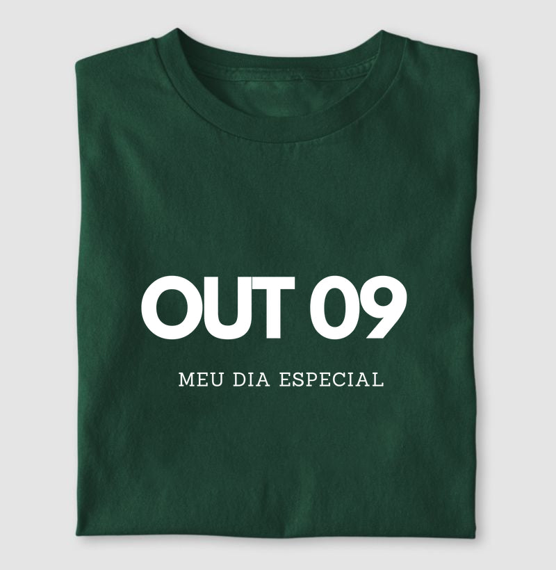 Camiseta 09 de Outubro Meu Dia Especial