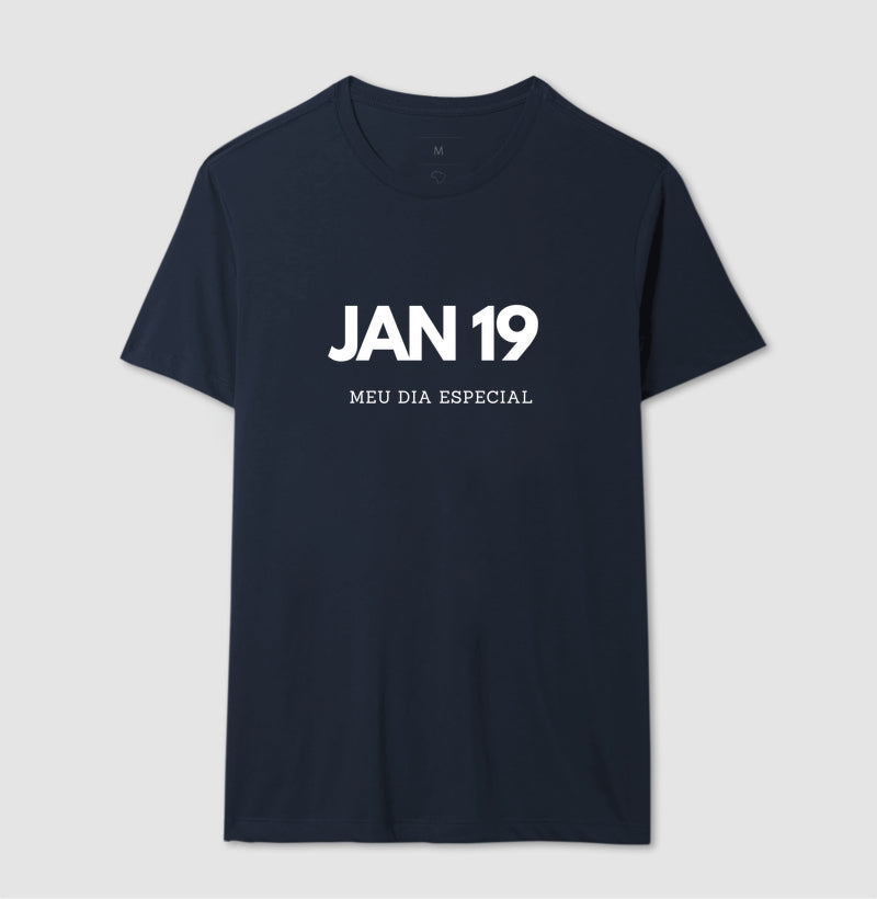 Camiseta 19 de Janeiro Meu Dia Especial