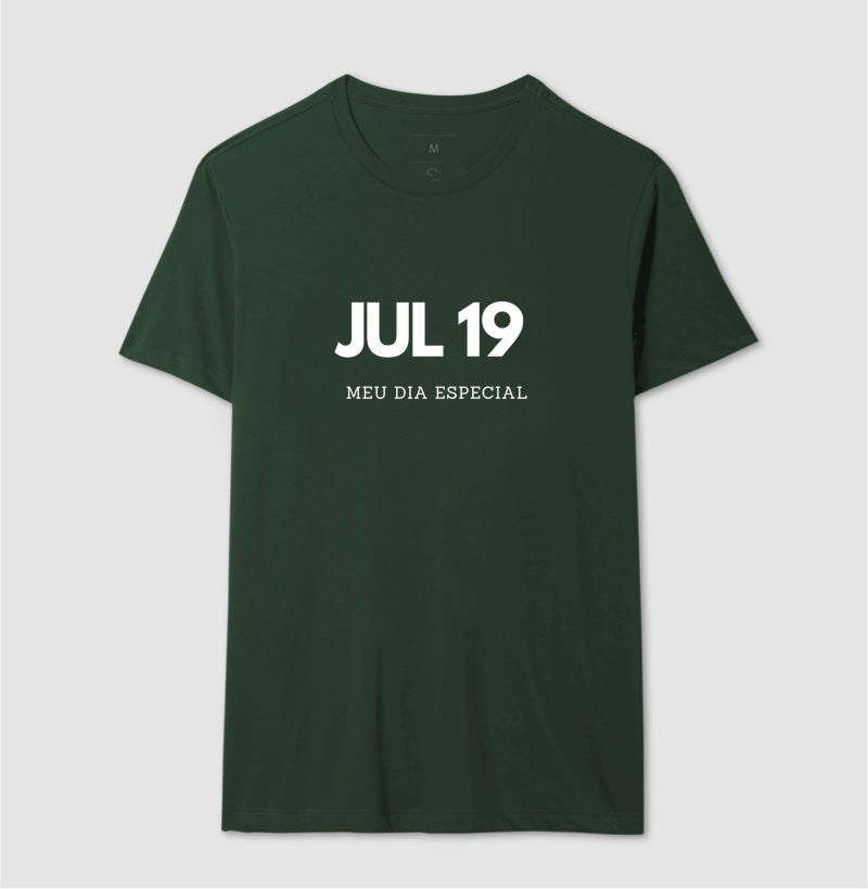 Camiseta 19 de Julho Meu Dia Especial