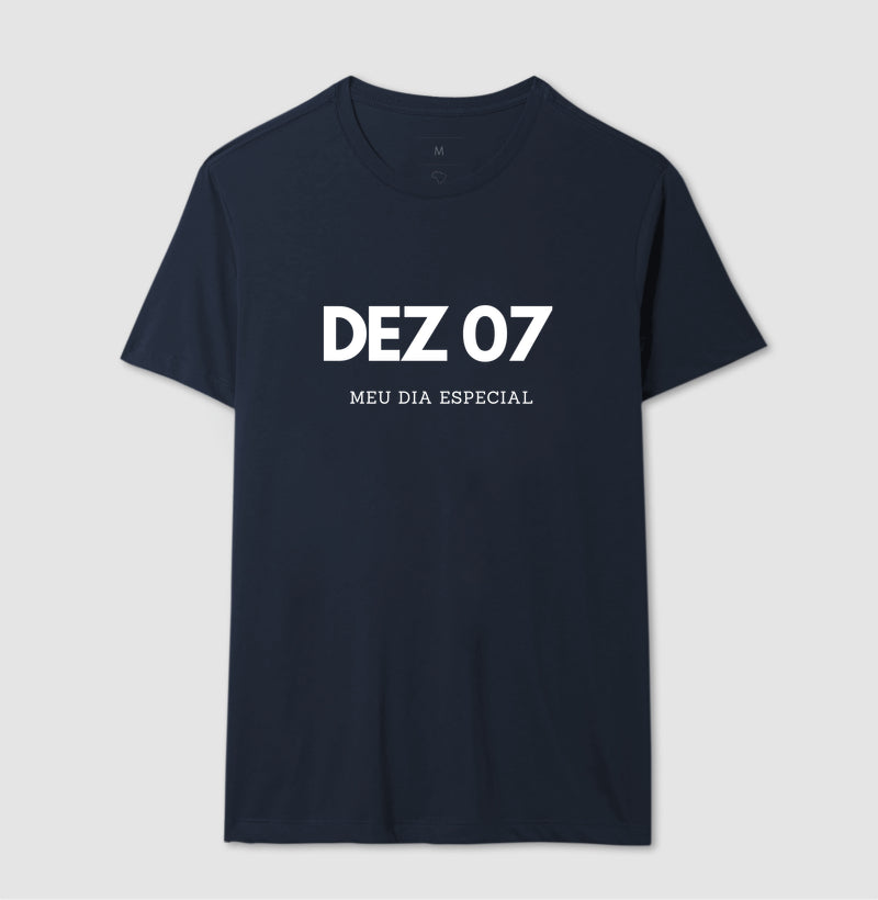 Camiseta 07 de Dezembro Meu Dia Especial
