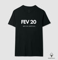 Camiseta Algodão Peruano 20 de Fevereiro Meu Dia Especial