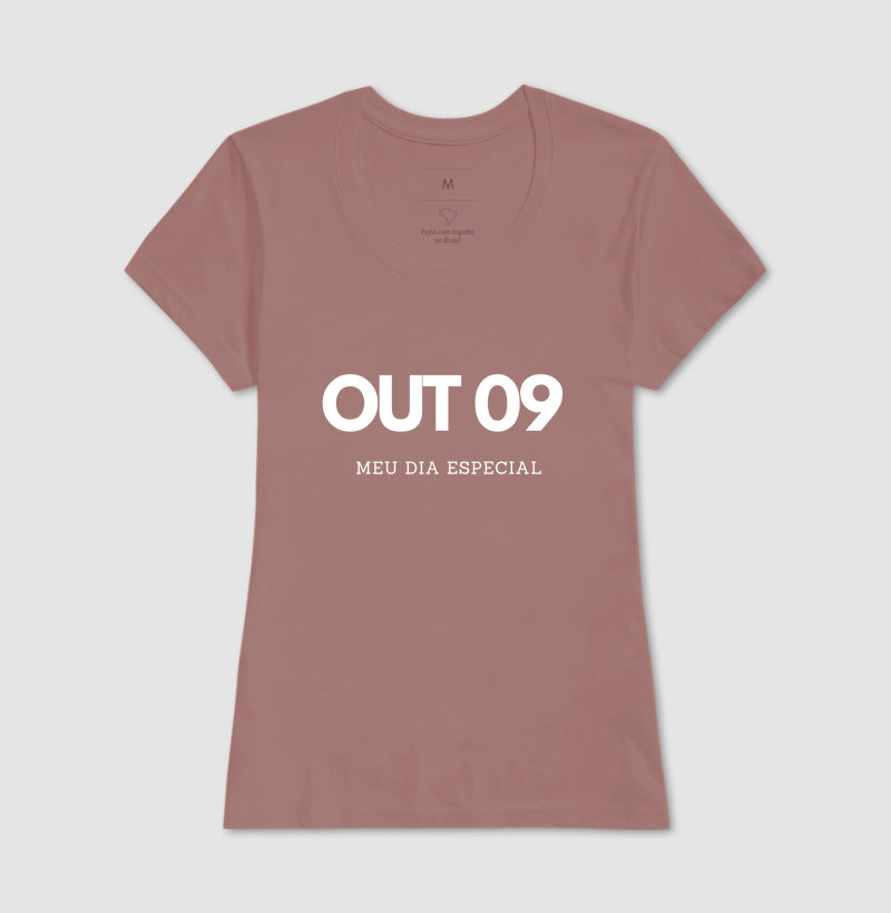 Camiseta 09 de Outubro Meu Dia Especial